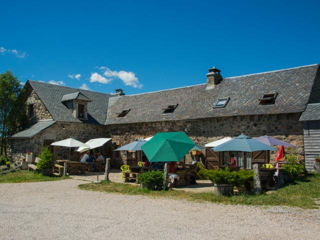 Buron du Relais des lacs à Bonnecombe sur l'Aubrac. Restaurant, spécialité aligot