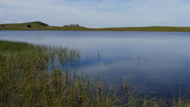 Lac de Born sur la route des lacs en lacs en Aubrac