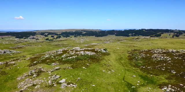 Landscape of the Causse Méjean with its vast expanses