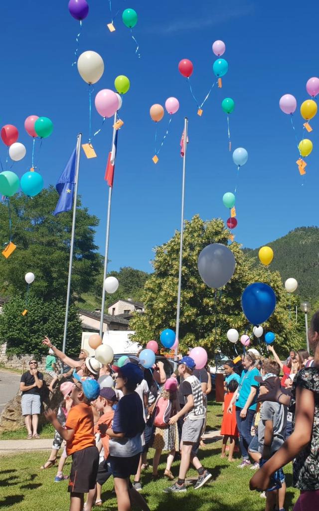 Laché de ballon à Chanac