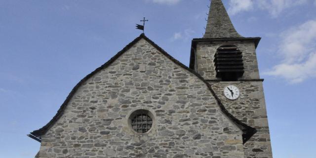 Eglise de Combret proche de Saint Germain du Teil sur les contreforts de l'Aubrac