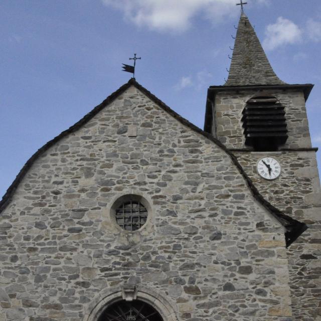 Eglise de Combret proche de Saint Germain du Teil sur les contreforts de l'Aubrac