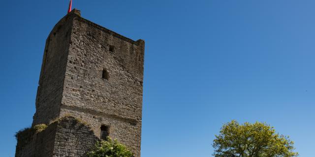 La Tour de Chanac, vestige du château des évêques de Mende; Vallée du Lot