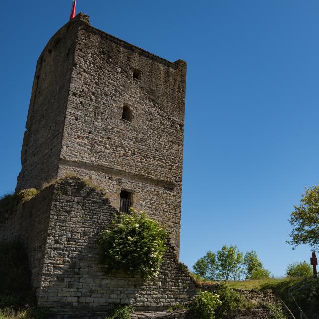 La Tour de Chanac, vestige du château des évêques de Mende; Vallée du Lot