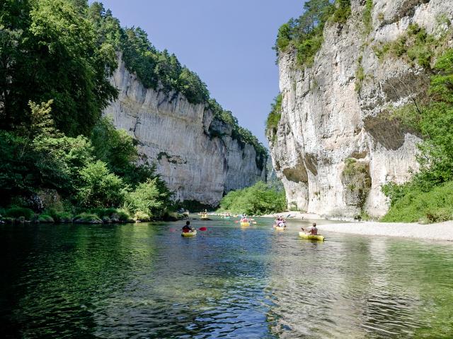 Canoeing in the Tarn Gorges at 