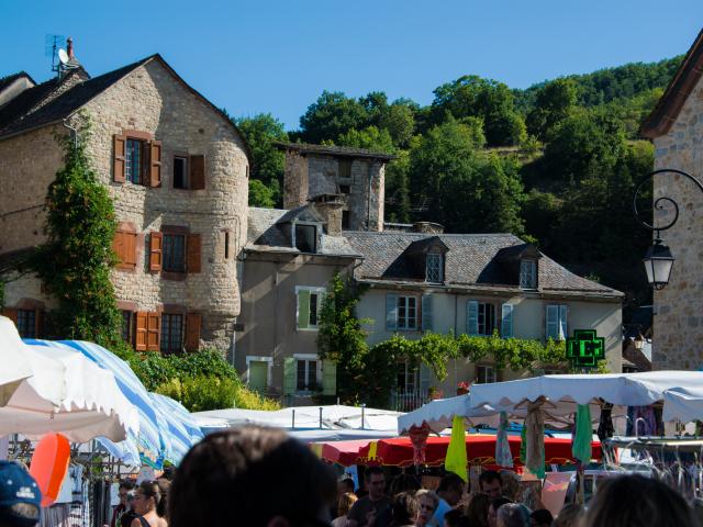 Marché de la Canourgue , mardi matin