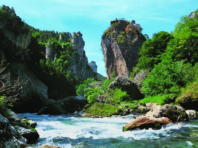 Belvédère et légende du Pas de Soucy dans les Gorges du Tarn