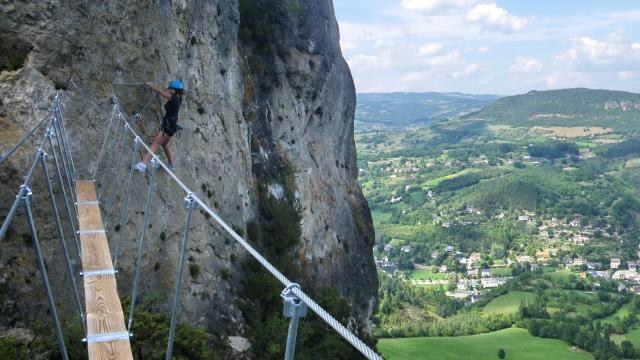 Via Ferrata de La Canourgue sur à Roqueprins