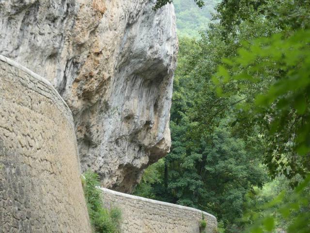 Visage du christ dans les Gorges du Tarn