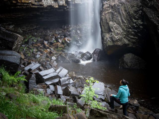 Cascade du Déroc, la plus haute de l'Aubrac.