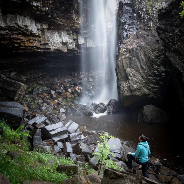 Cascade du Déroc, la plus haute de l'Aubrac.