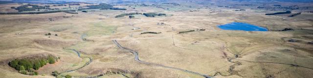 Route des lacs, Aubrac Lozère.