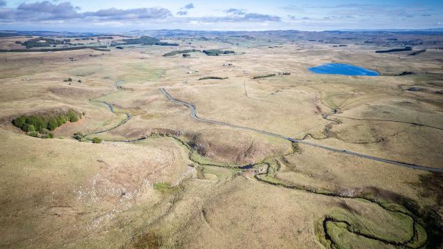 Route des lacs, Aubrac Lozère.