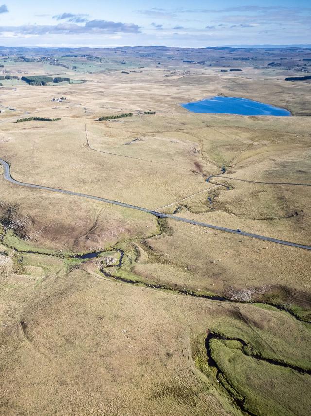 Route des lacs, Aubrac Lozère.