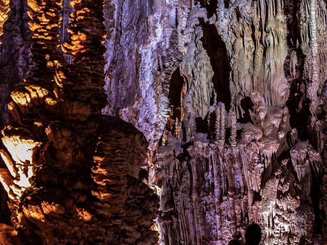 Stalagmites at Aven Armand on the Causse Méjean