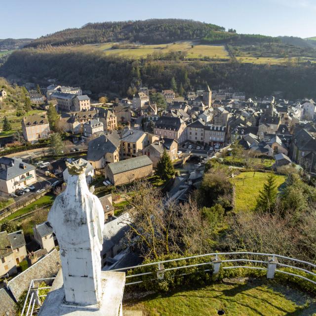 La Canourgue vue depuis la vierge.