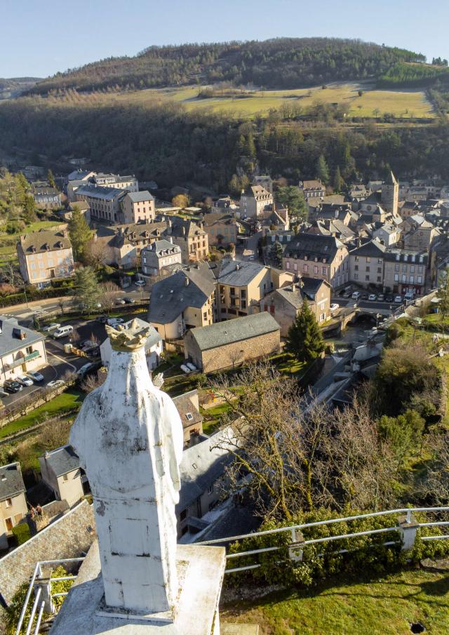 La Canourgue vue depuis la vierge.