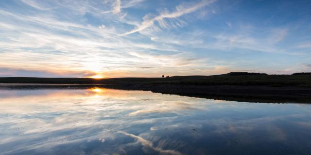 Lac Des Moines coucher de soleil.