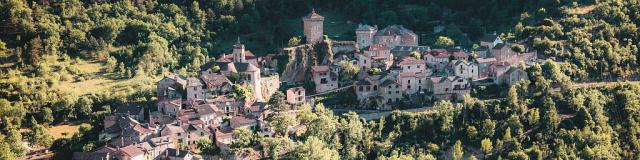 Village de Peyreleau dans les Gorges du Tarn