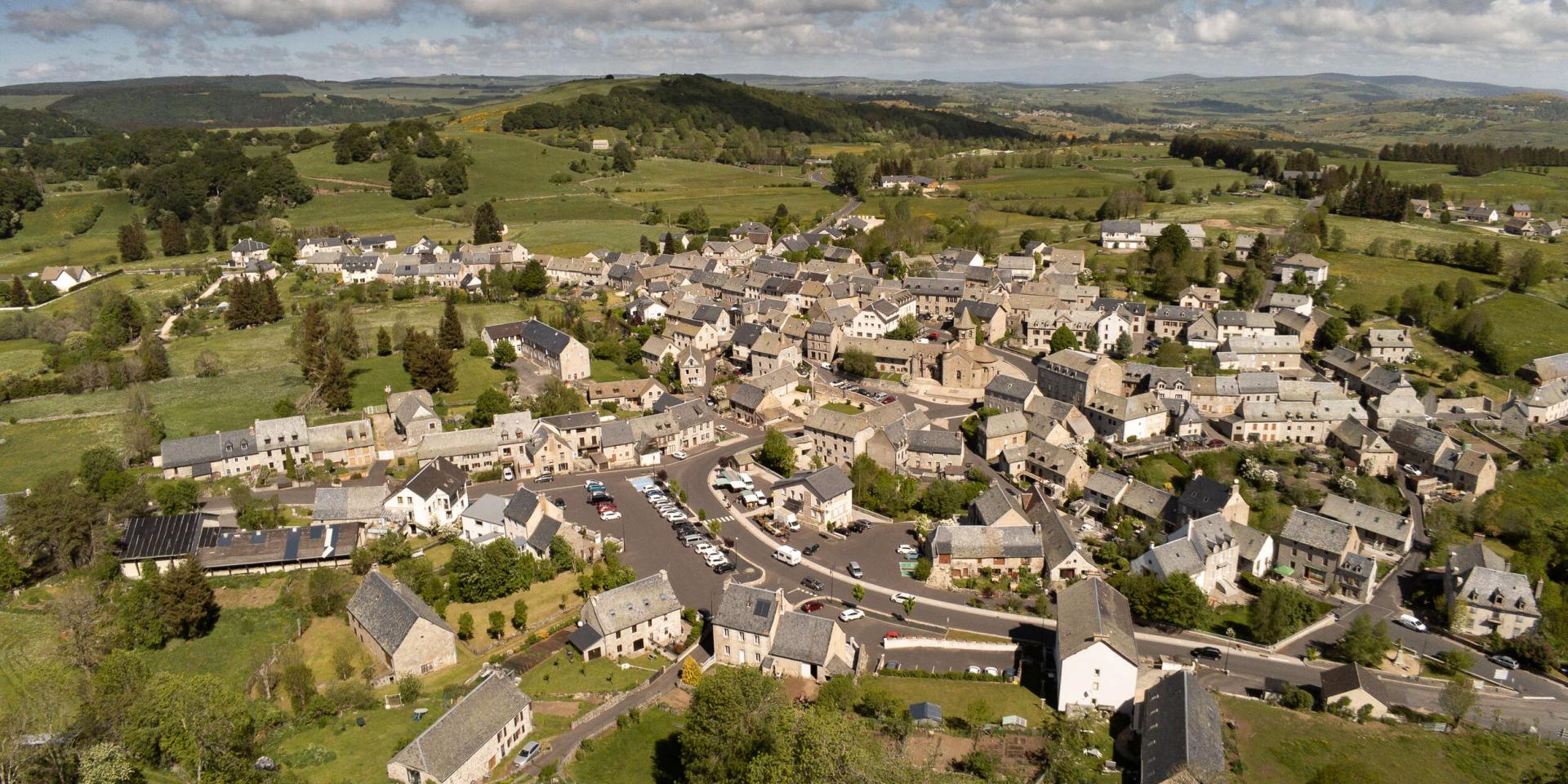 Village Nasbinals Aubrac.