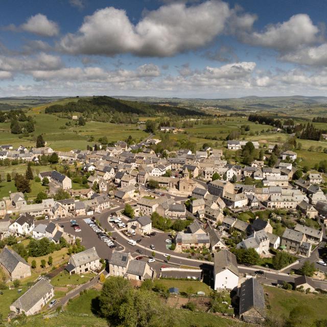 Village Nasbinals Aubrac.