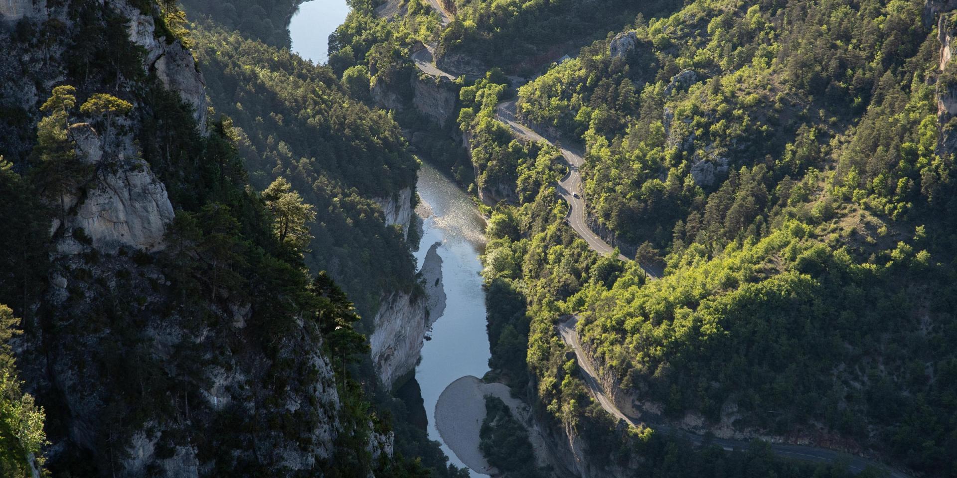 Panorama from Roc des Hourtous on the Causse Méjean overlooking the Gorges du Tarn