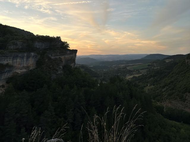 Vue coucher de soleil sabot de malepeyre