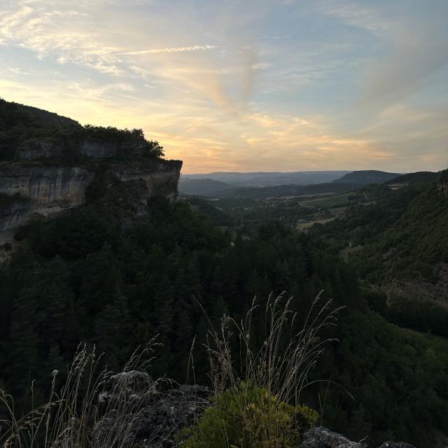 Vue coucher de soleil sabot de malepeyre