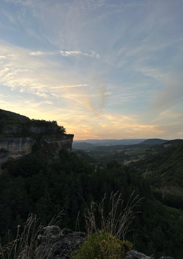 Vue coucher de soleil sabot de malepeyre