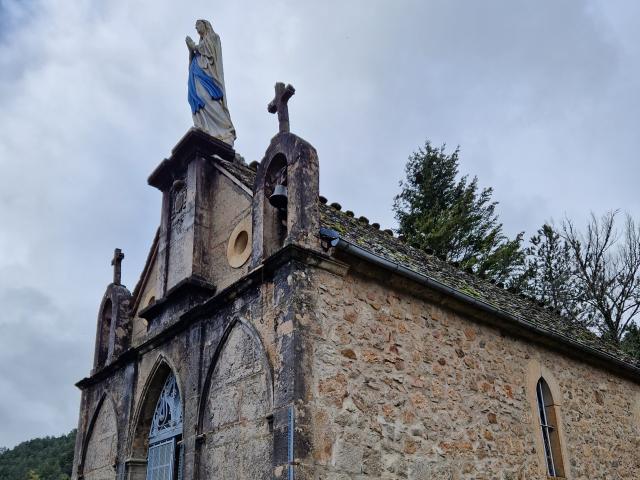 The chapel of the Virgin of the Rock at Meyrueis