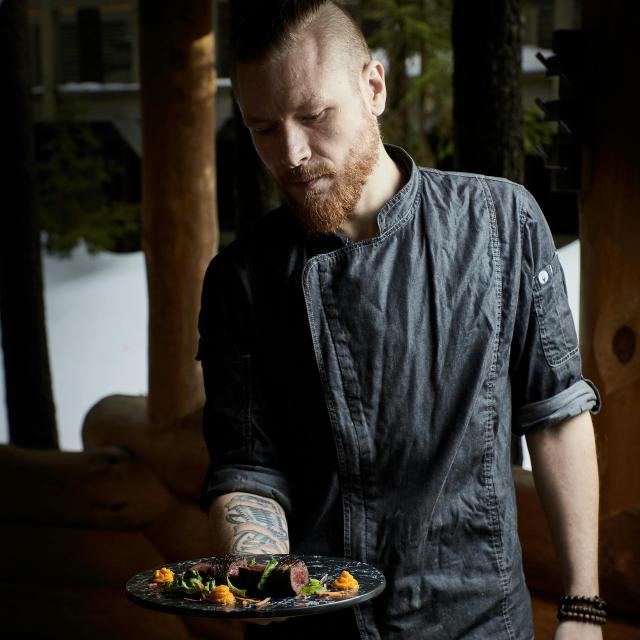 Cédric, fête de la truffe.