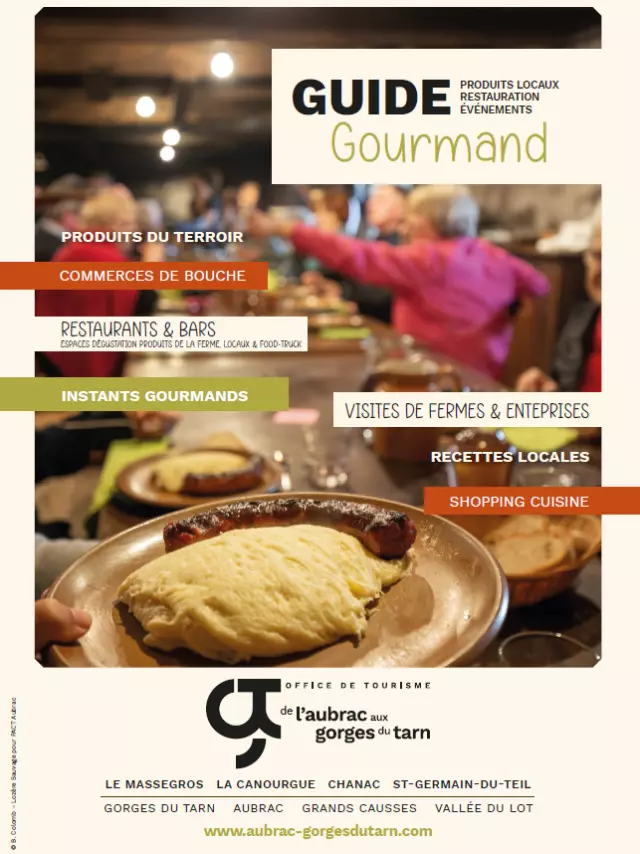 Guide Gourmand 2024 de l'Aubrac aux Gorges du Tarn.