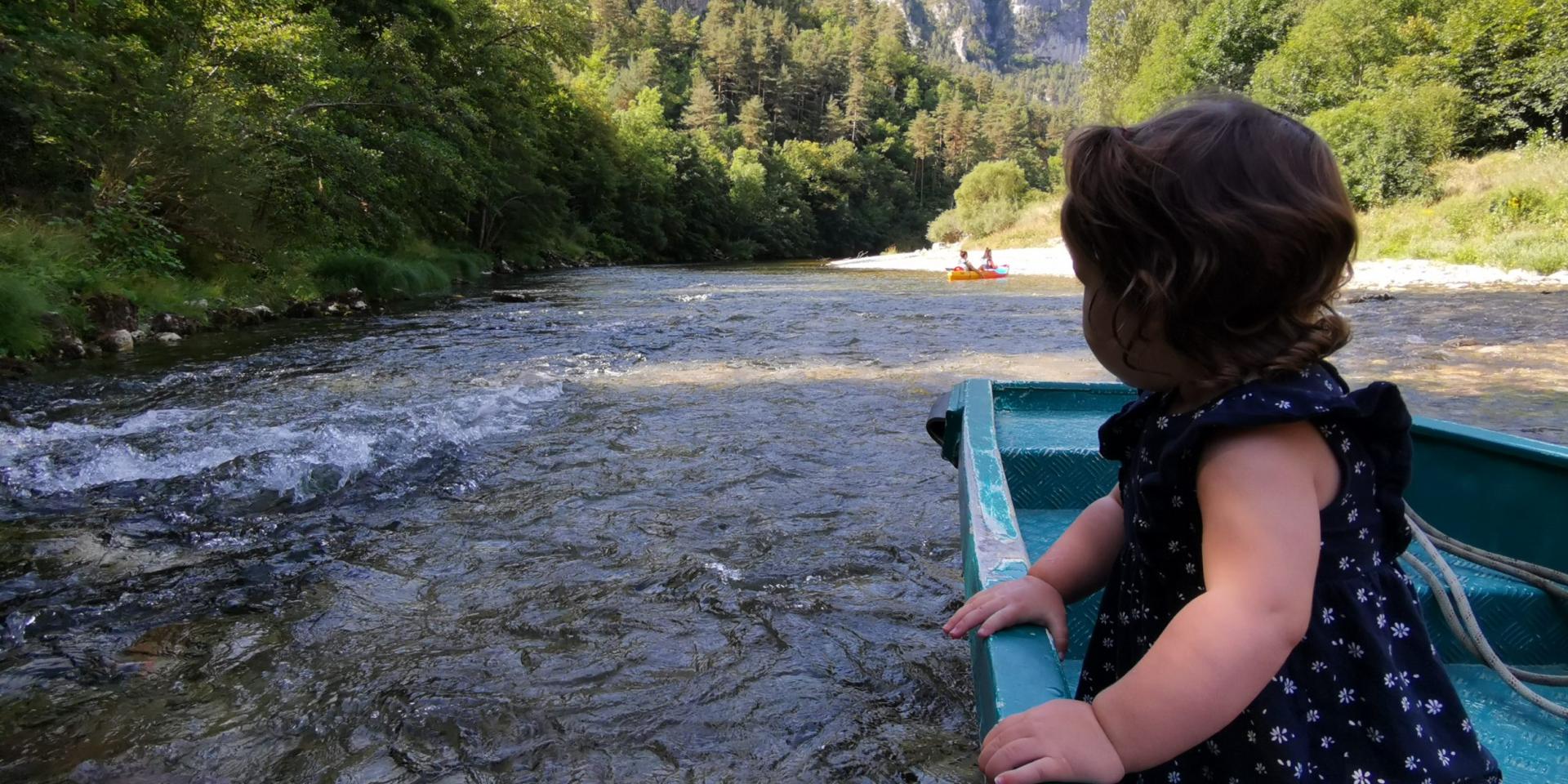 boat trip with baby Lozère