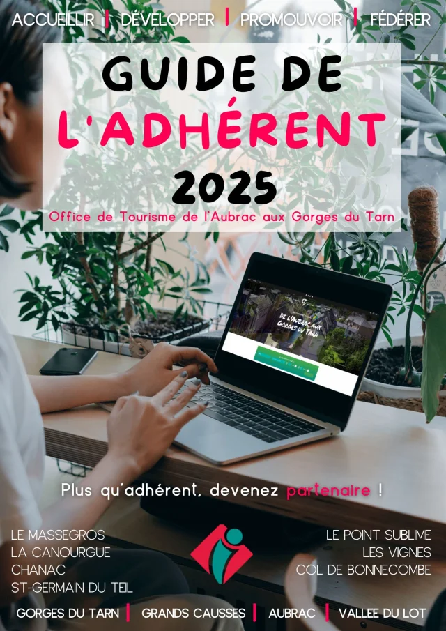 Guide de l'adhérent 2025 Office de Tourisme de l'Aubrac aux Gorges du Tarn